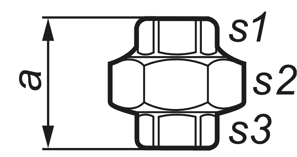 GF  340  Verschraubung   1/8" schwarz
